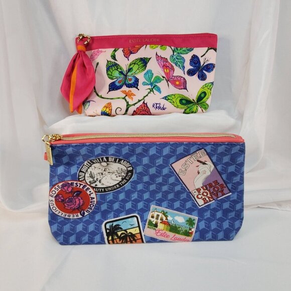 2 Estée Lauder Cosmetic Makeup Bags Pouches - Picture 2 of 13